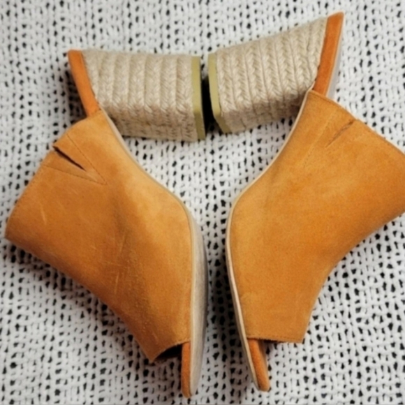 Sbicca Vintage Collection Suede Mule Sandal Jute Heel Size 9 - Picture 3 of 6